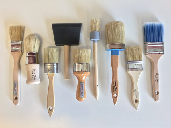 Chalk Wax Paint Brush Set 3 Brushes Starter Kit Furniture Painting